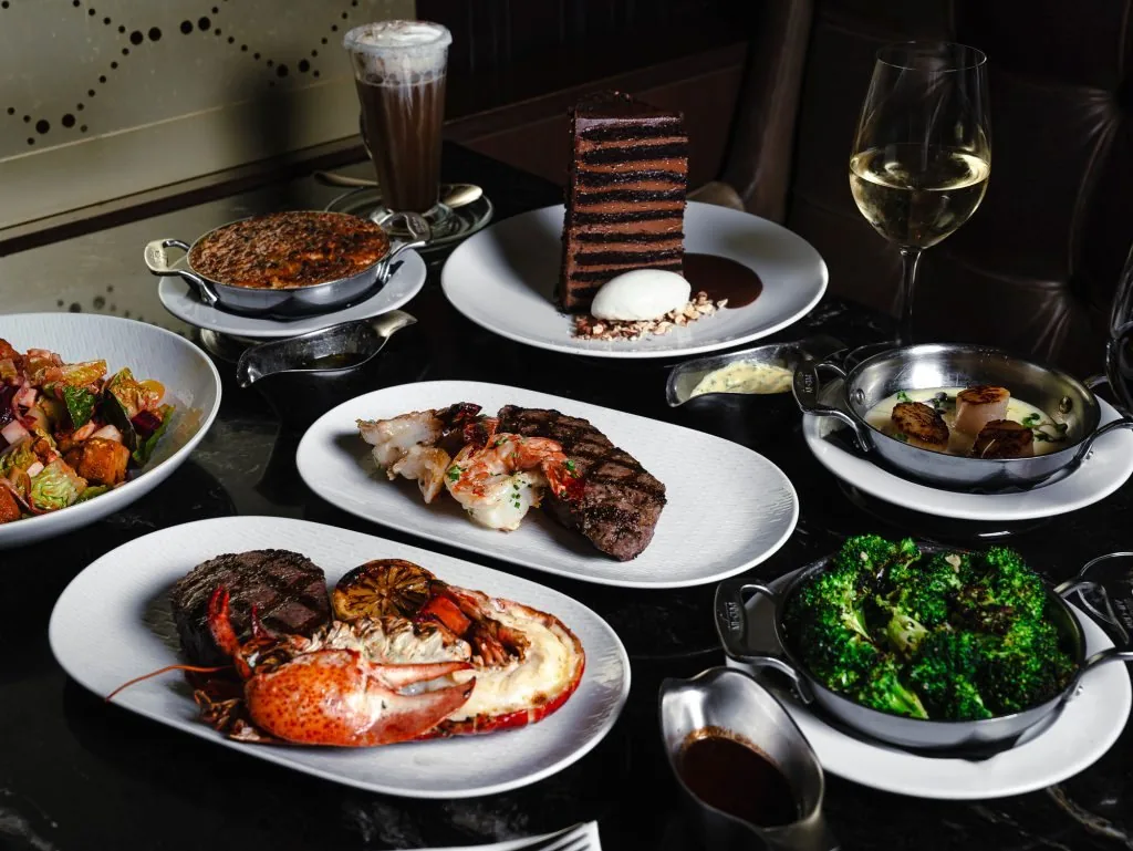 Land and Sea dinner at Black and Blue