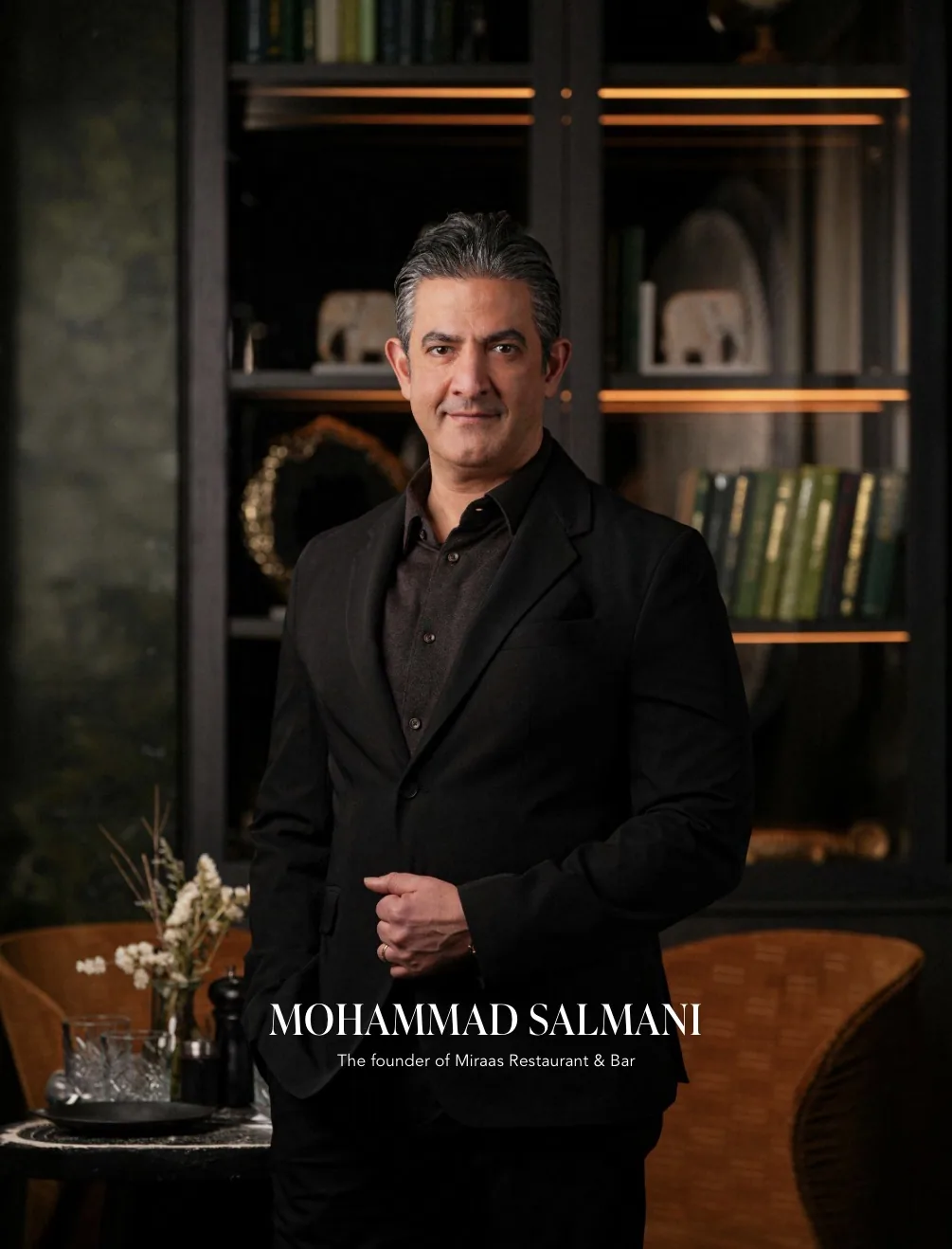 Mohammad Salmani, founder of Miraas Restaurant & Bar